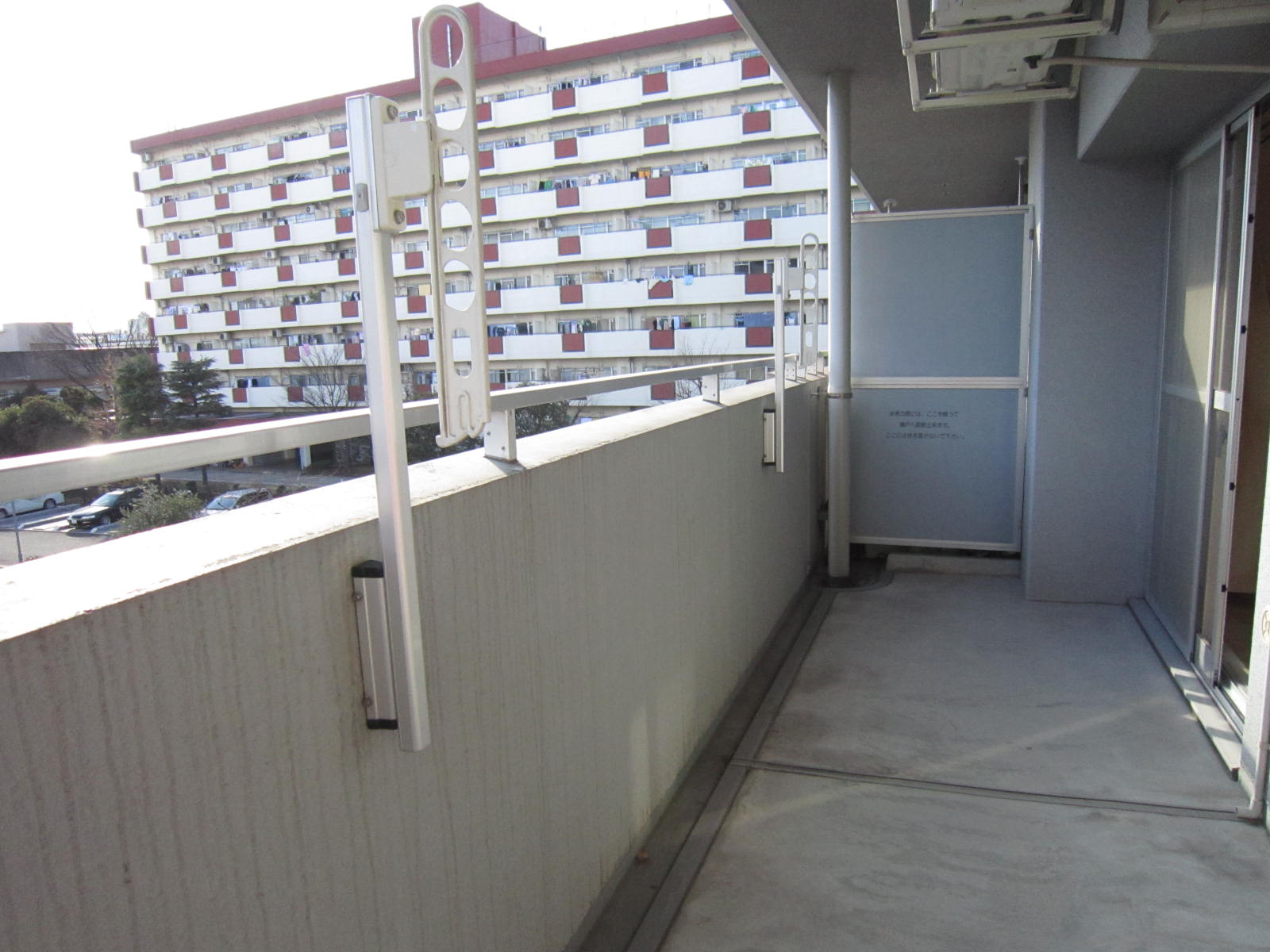 Balcony. Spacious balcony and laundry facilities