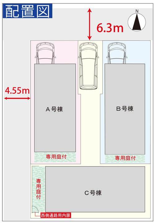 The entire compartment Figure. Compartment Figure Width of front road easy and out of the car 6.3m