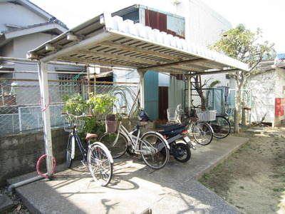 Other common areas. There are bicycle parking lot