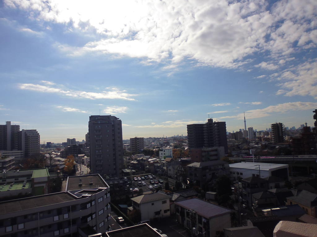 Balcony. Also looks Sky tree