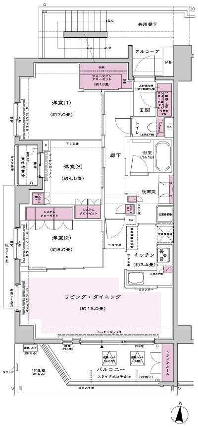 Floor: 3LDK + WIC + SIC + TR, the occupied area: 79.31 sq m, Price: TBD