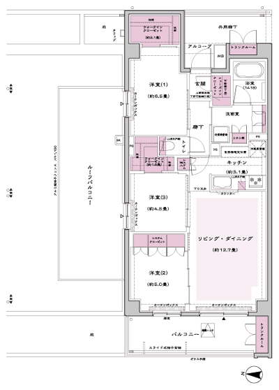 Floor: 3LDK + 2WIC + SIC + 2TR, occupied area: 76.52 sq m, Price: TBD