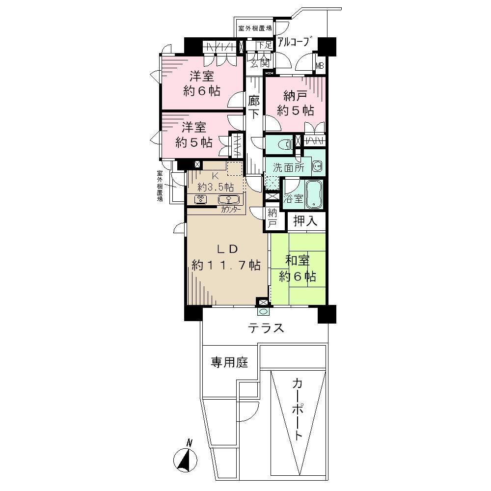 Floor plan. 3LDK + S (storeroom), Price 31,800,000 yen, Occupied area 84.56 sq m