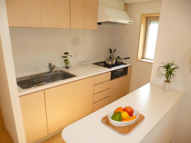 Kitchen. Water purifier visceral faucet ・ There is also a cupboard equipped, Storage is useful!