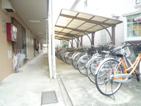 Other common areas. There are bicycle parking lot