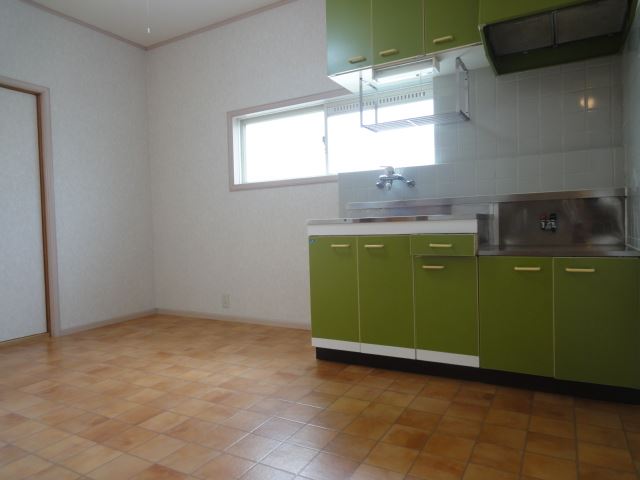 Living and room. Stylish kitchen