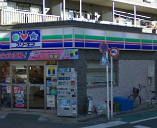 Convenience store. Three F Katsushika Horikiri 7-chome up (convenience store) 410m