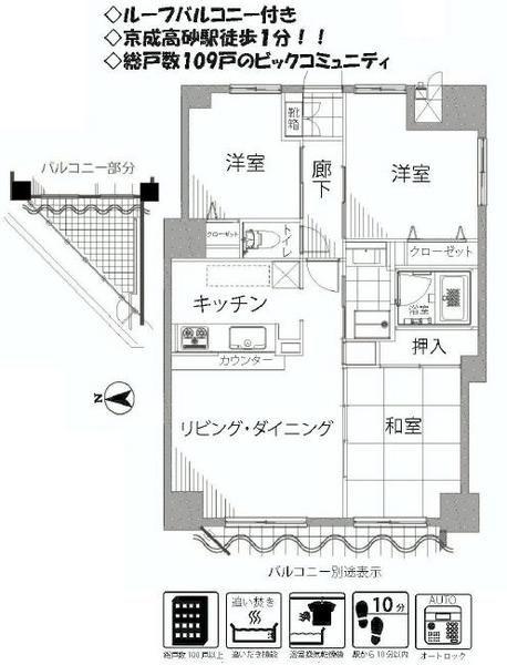 Floor plan. 3LDK, Price 33,800,000 yen, Occupied area 68.35 sq m