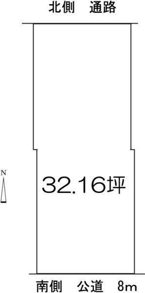Compartment figure. Land price 33,800,000 yen, Land area 106.33 sq m