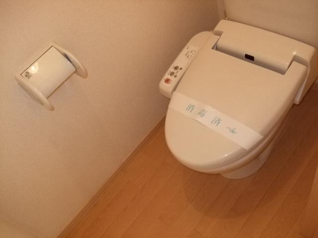 Toilet. Comfortable with warm water washing toilet seat