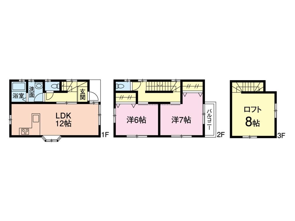 Floor plan. 29,800,000 yen, 2LDK + S (storeroom), Land area 66.55 sq m , Building area 65.26 sq m