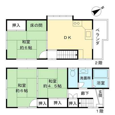 Floor plan. Katsushika-ku, Tokyo Aoto 7-chome