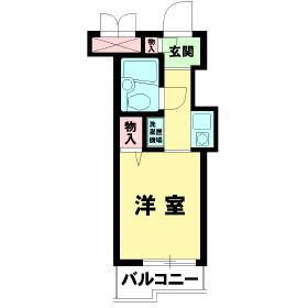 Floor plan. Price 4.5 million yen, Occupied area 15.62 sq m