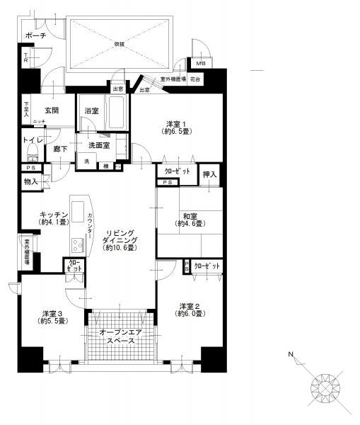 Floor plan. 4LDK, Price 31,900,000 yen, Occupied area 78.94 sq m , Balcony area 5.4 sq m