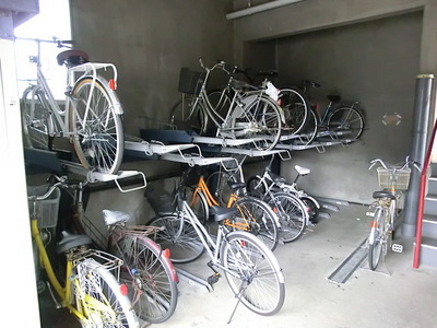 Other common areas. There are bicycle parking on site. 