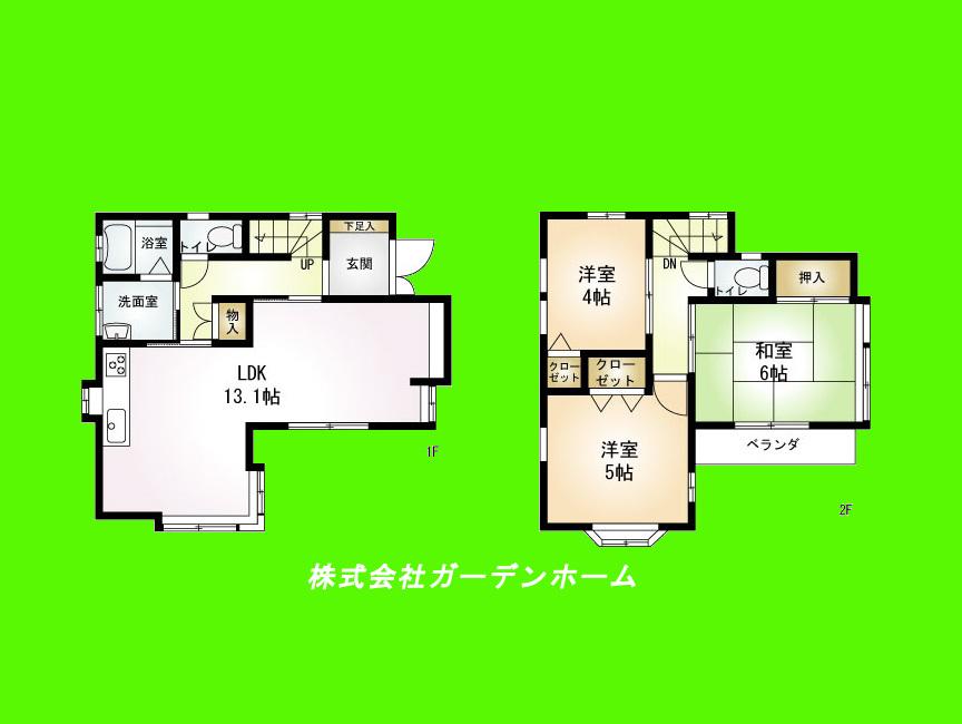 Floor plan. 21.9 million yen, 3LDK, Land area 67.37 sq m , Building area 73.97 sq m   ■ South-facing design of the popular floor plan plan ■