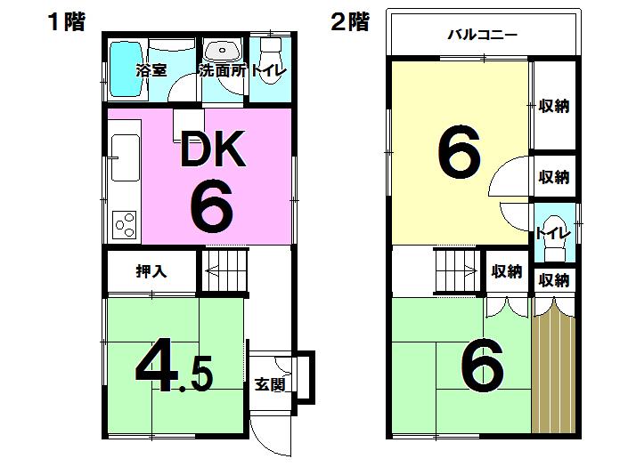 Floor plan. 12 million yen, 3DK, Land area 39.24 sq m , Building area 48.73 sq m