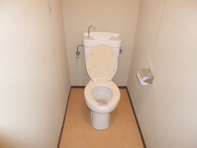 Toilet. It is spacious toilet.