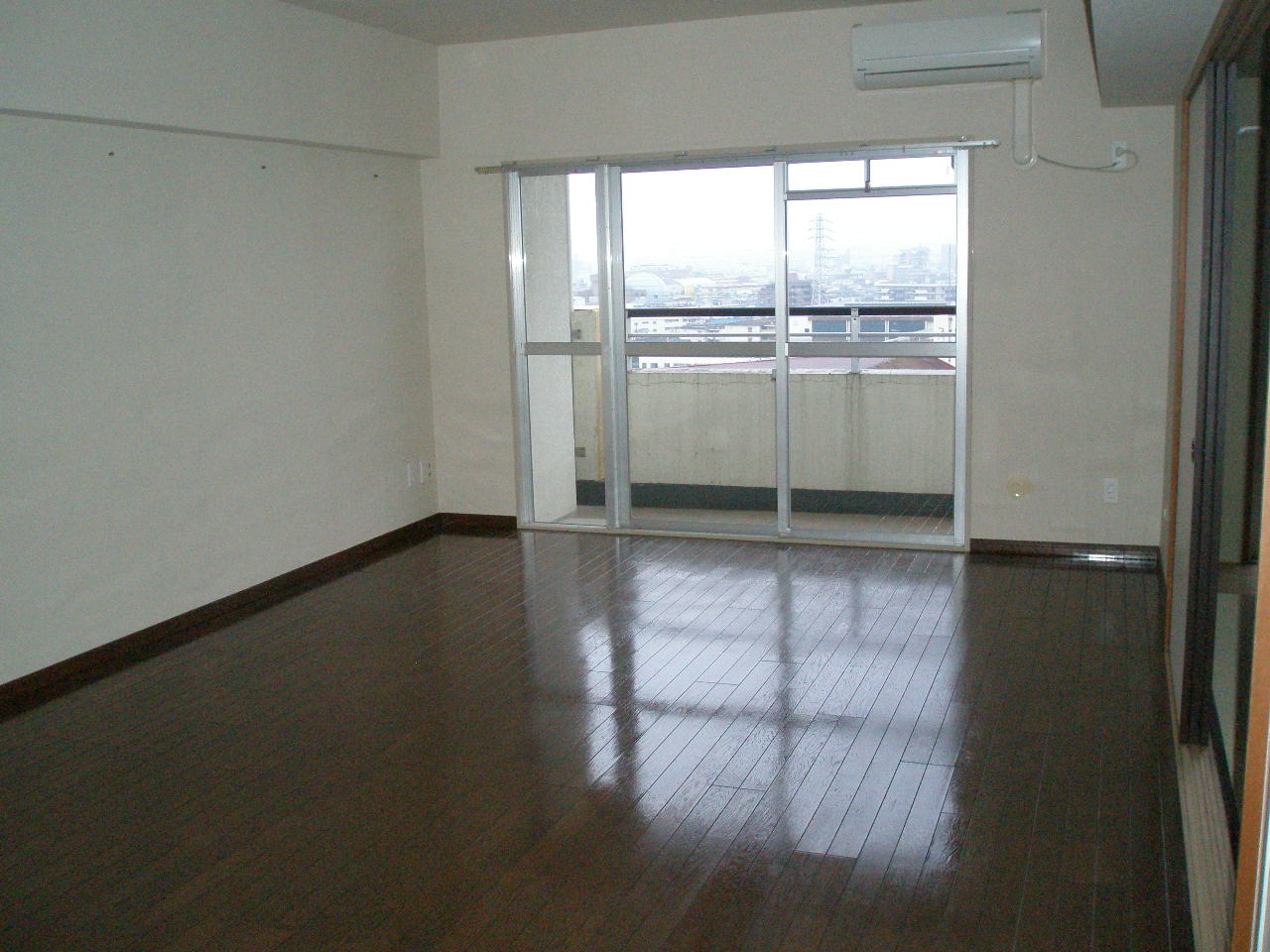 Living and room. Living room facing the balcony