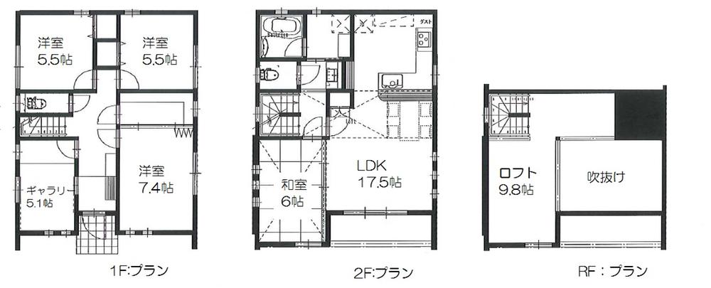 Floor plan. 42,800,000 yen, 4LDK, Land area 102.69 sq m , Building area 112.85 sq m
