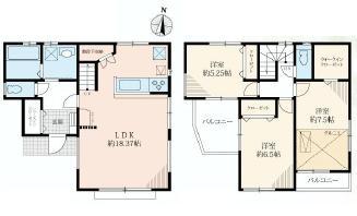 Floor plan. 32,800,000 yen, 3LDK, Land area 110.28 sq m , Building area 92.53 sq m