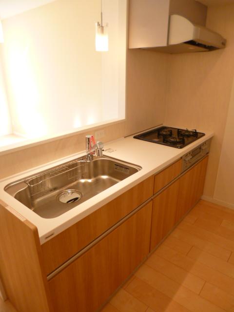 Kitchen. Face-to-face system Kitchen ・ Water purifier visceral faucet