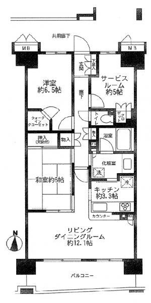 Floor plan. 2LDK+S, Price 32,800,000 yen, Occupied area 75.39 sq m , Balcony area 11.31 sq m