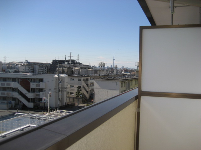 View. It looks Sky tree! 