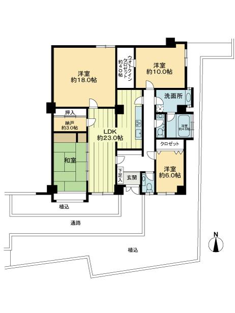 Floor plan. 4LDK, Price 24,800,000 yen, Footprint 165.78 sq m