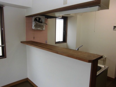 Living and room. Counter Kitchen