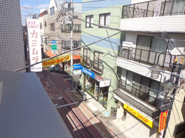 Balcony. A view from the veranda. 