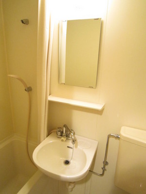 Washroom. Washbasin with mirror