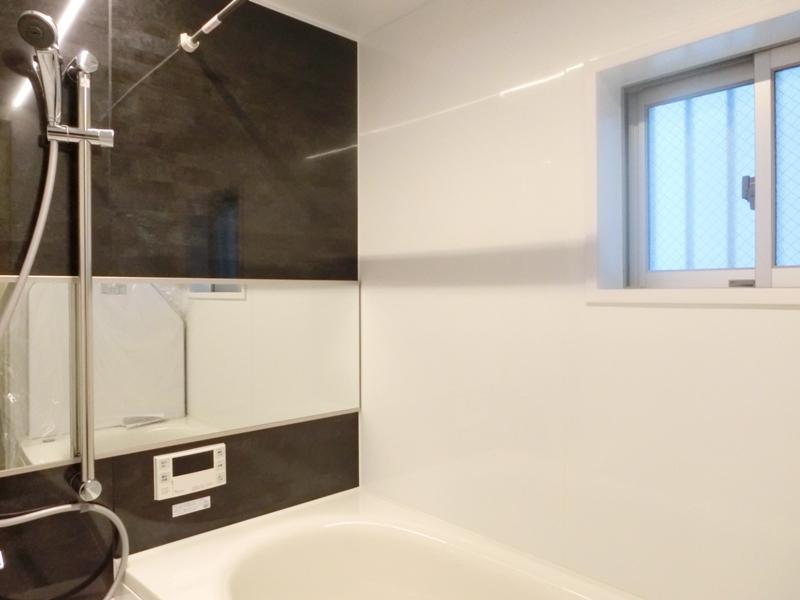 Bathroom. Stylish bathroom with wide mirror. Also it comes with window. (B Building)
