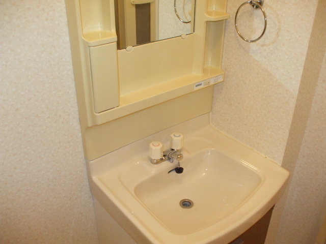 Washroom. Vertical with lighting independent washbasin