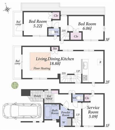 Floor plan B Building