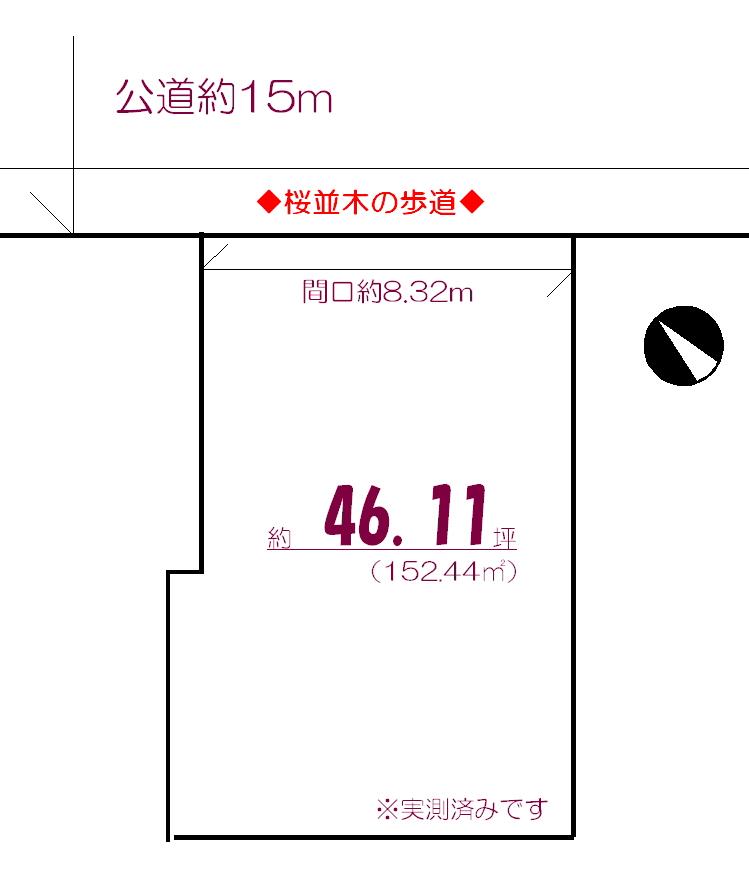 Compartment figure. Land price 94,800,000 yen, Land area 152.44 sq m
