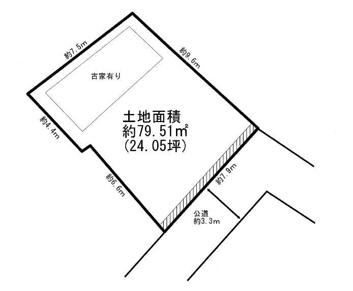 Compartment figure. Land price 45,800,000 yen, Land area 79.51 sq m