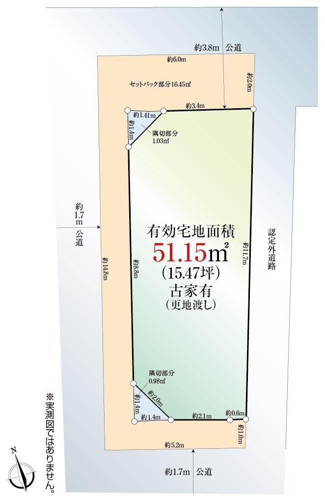 Compartment figure. Land price 29,800,000 yen, Land area 69.61 sq m
