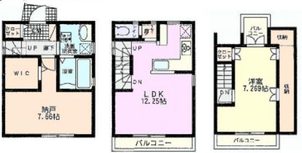 Floor plan. 36,800,000 yen, 1LDK+S, Land area 46.04 sq m , Building area 72.93 sq m