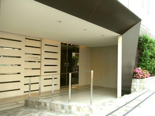 Entrance. Disabled is the slope installed in a