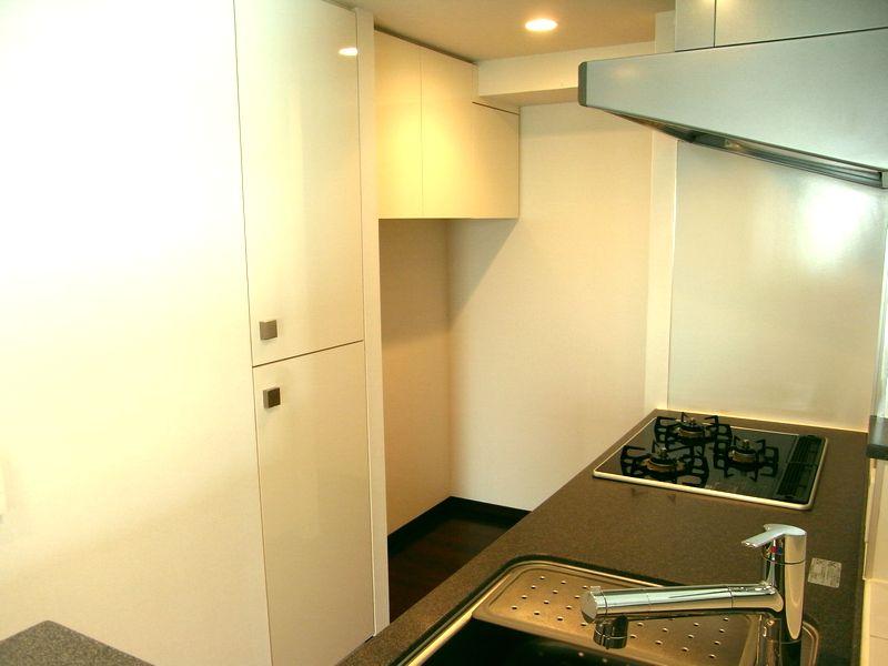 Kitchen. The kitchen is completed by installing your favorite reluctance counter.