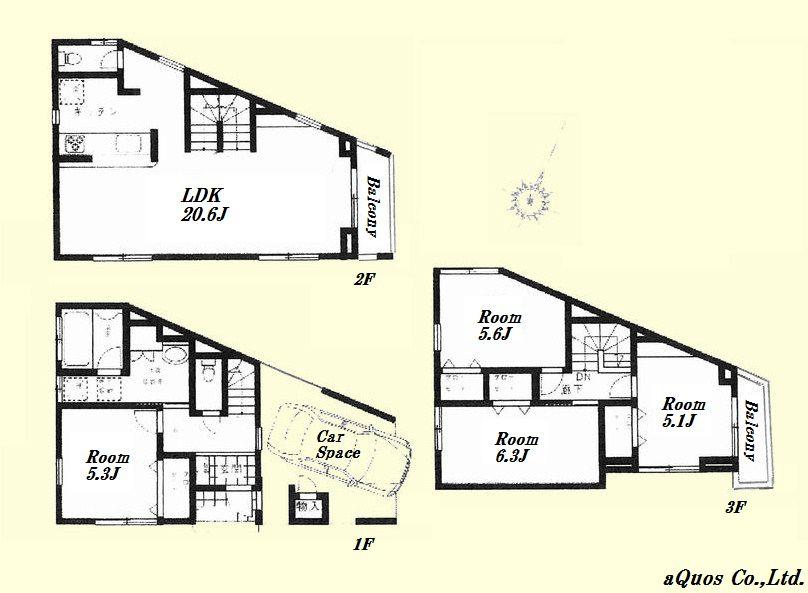 Floor plan. 43,800,000 yen, 4LDK, Land area 66.8 sq m , Building area 118.61 sq m