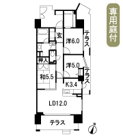 Floor: 3LDK + BW + SIC, the area occupied: 76.3 sq m, Price: 36,980,000 yen, now on sale