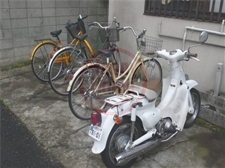 Building appearance. Bicycle-parking space