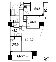 Floor: 3LD ・ K + N (storeroom) + WIC (walk-in closet), the occupied area: 71.79 sq m, Price: 53,490,000 yen, now on sale