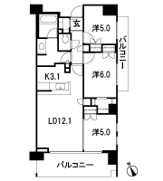 Floor: 3LD ・ K + WIC (walk-in closet) + SIC (shoes closet), the occupied area: 70.42 sq m, Price: 52,681,000 yen, now on sale
