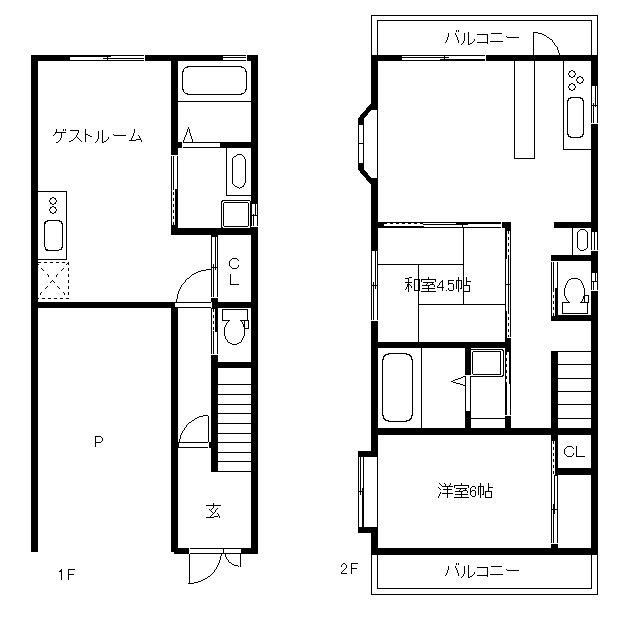 Floor plan. 53,800,000 yen, 4LDK, Land area 72 sq m , Building area 86 sq m