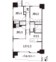 Floor: 3LDK, occupied area: 68.31 sq m, Price: 50,200,000 yen, now on sale