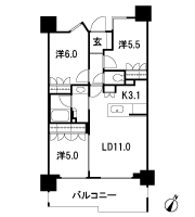 Floor: 3LDK, occupied area: 65.31 sq m, price: 47 million yen ~ 53,700,000 yen, now on sale