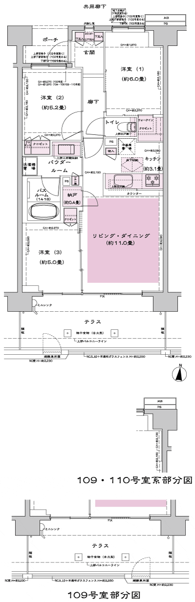 Floor: 3LD ・ K + N (storeroom) + WIC (walk-in closet), the occupied area: 66.68 sq m, Price: 42,100,000 yen, now on sale